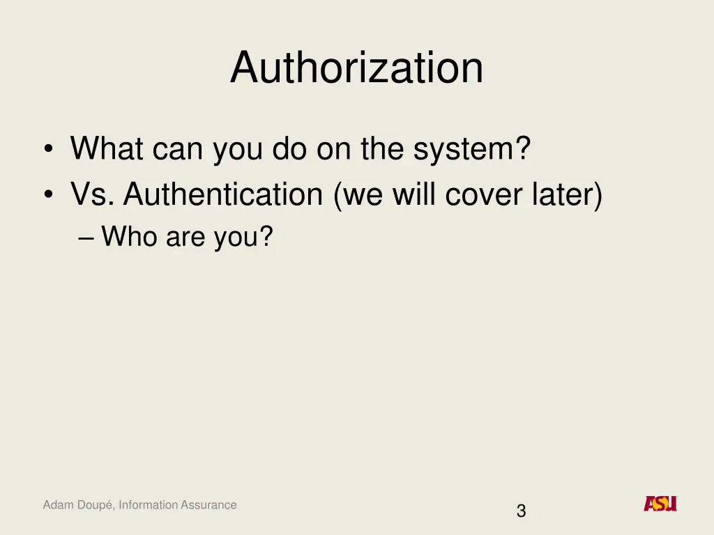 authorization