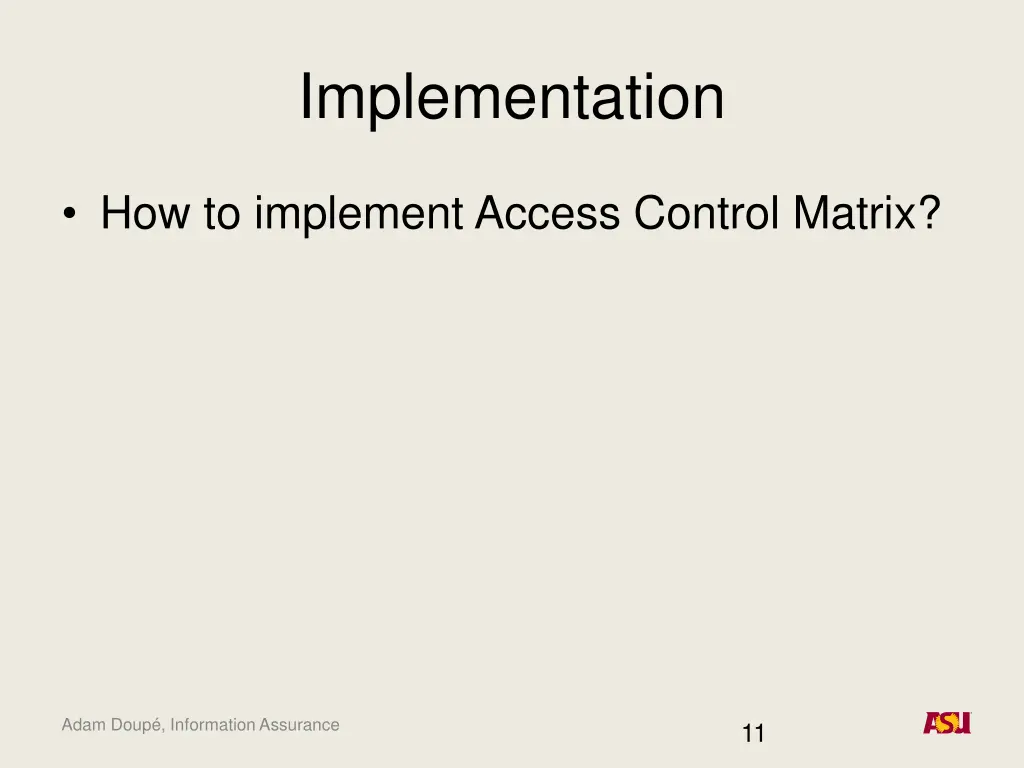 implementation
