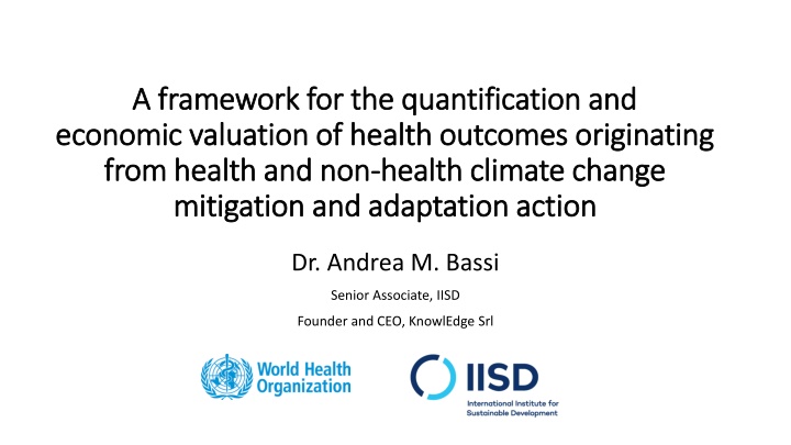 a a framework framework for the quantification