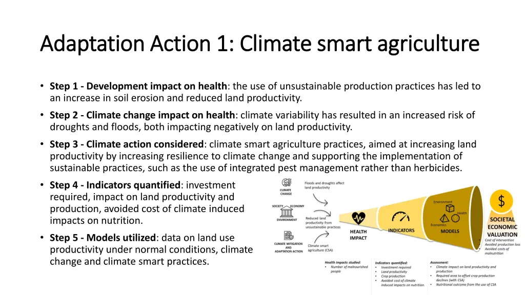 adaptation action 1 climate smart agriculture