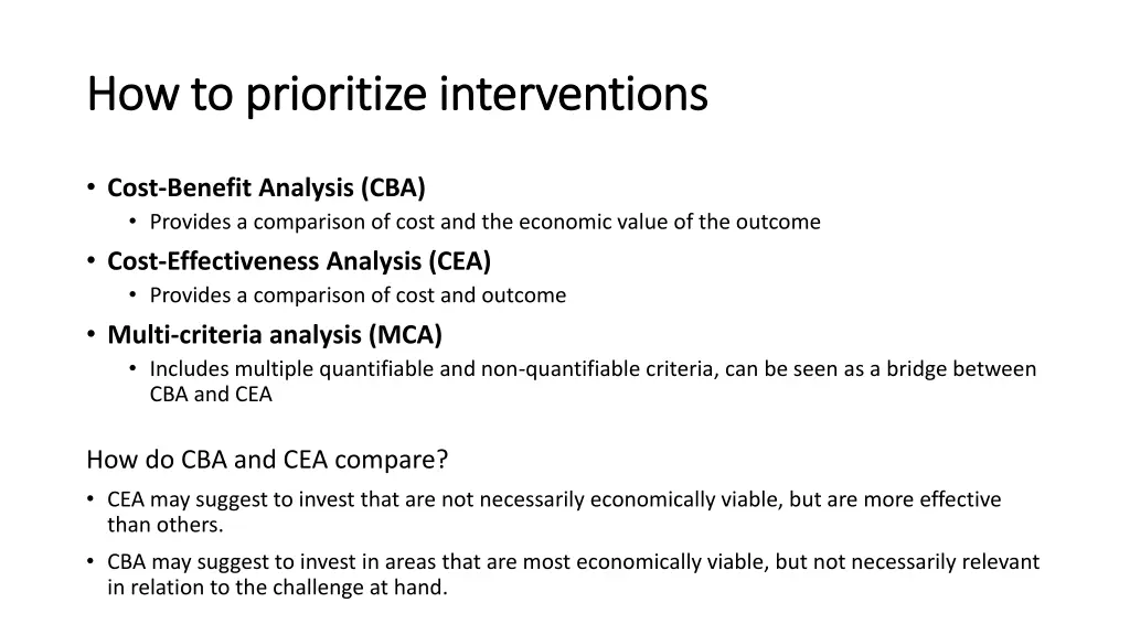 how to prioritize interventions how to prioritize