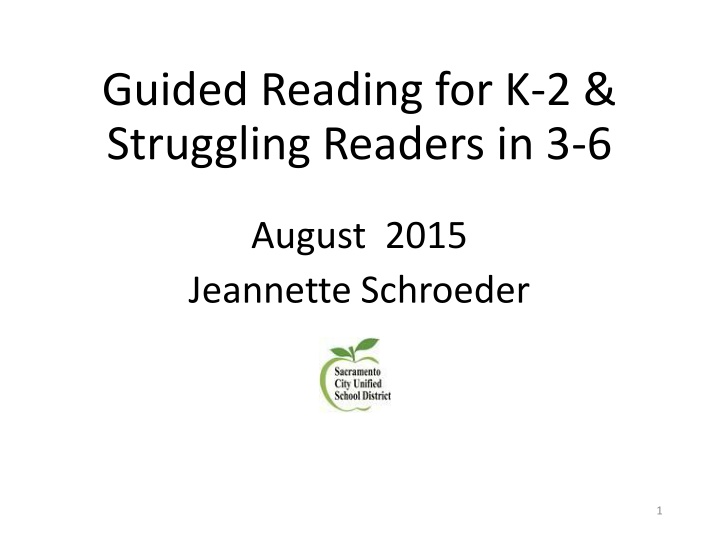 guided reading for k 2 struggling readers in 3 6