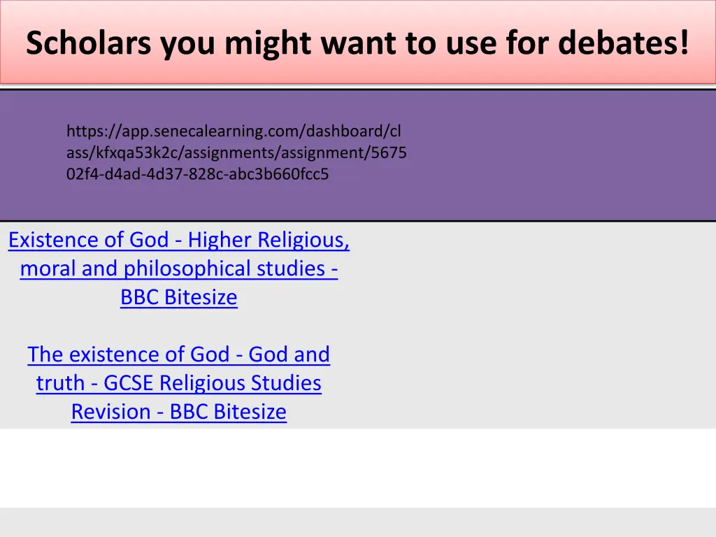 scholars you might want to use for debates 1