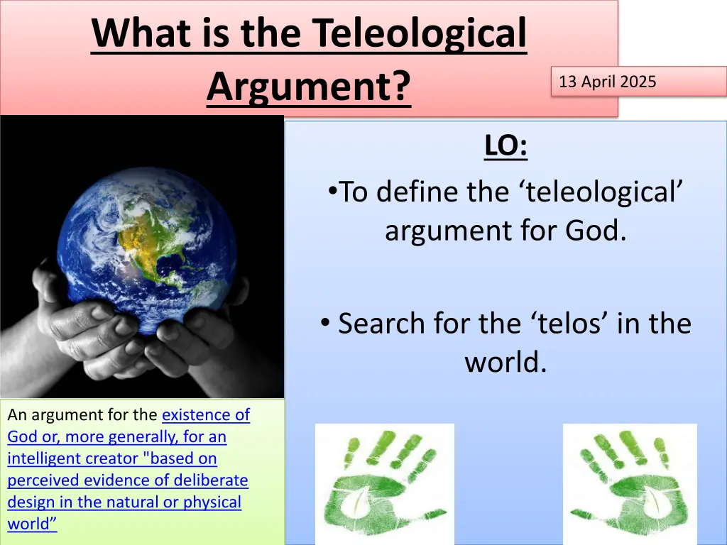 what is the teleological argument