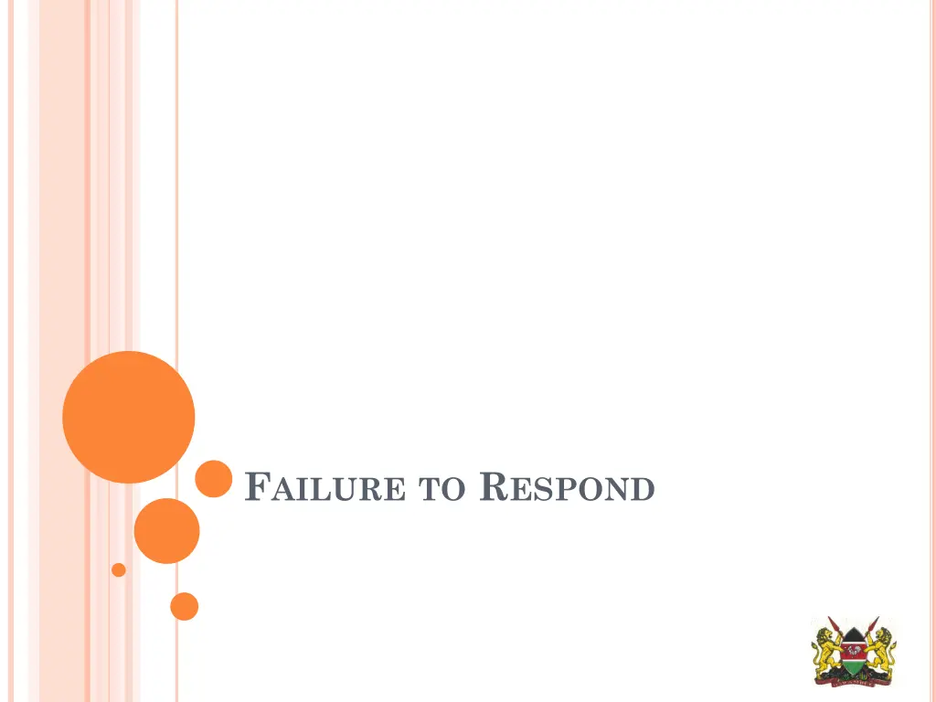 f ailure to r espond
