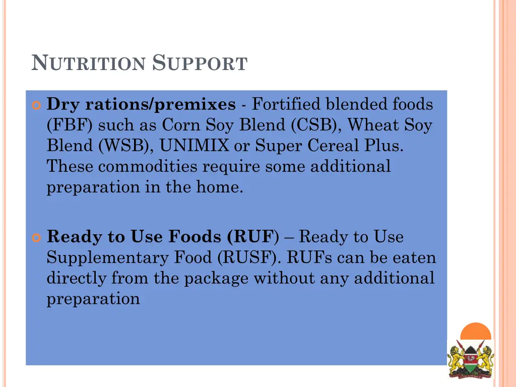 n utrition s upport 1