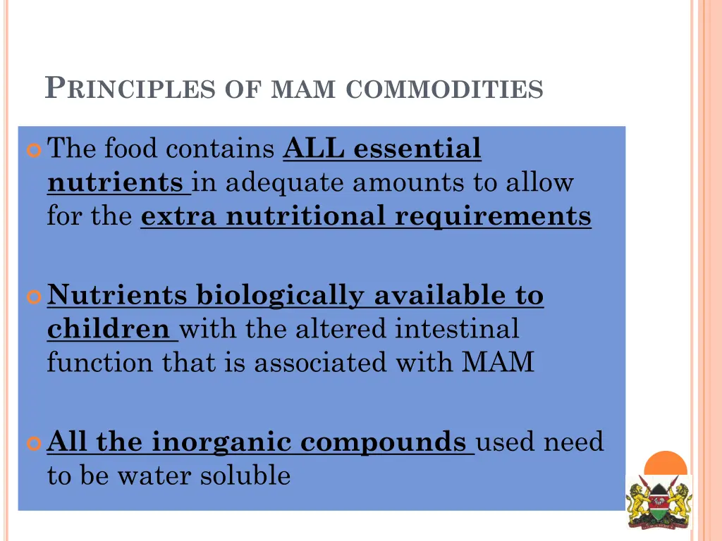 p rinciples of mam commodities