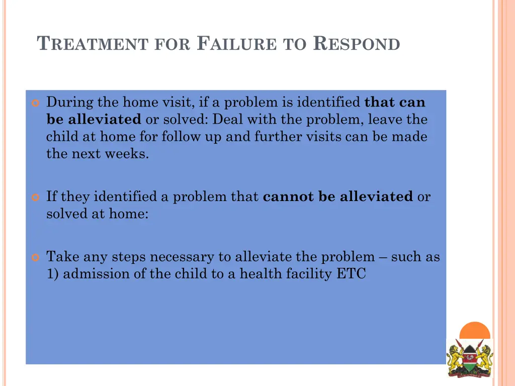 t reatment for f ailure to r espond 2