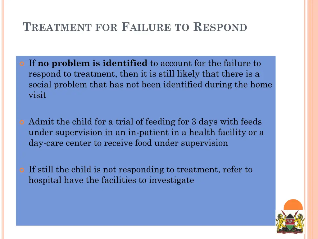 t reatment for f ailure to r espond 3