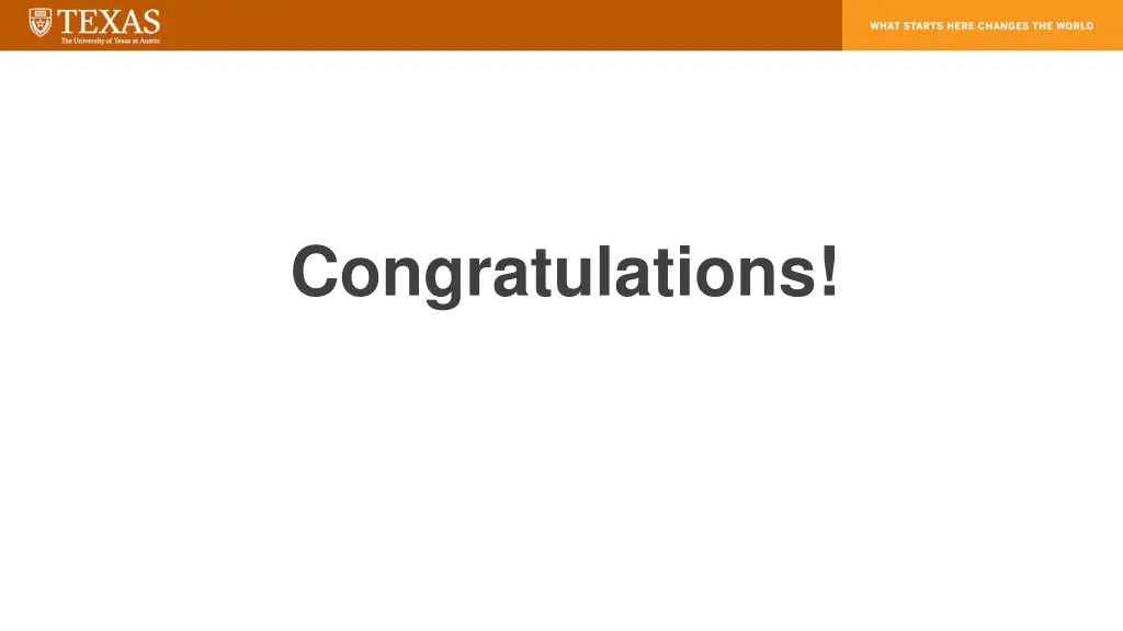 congratulations