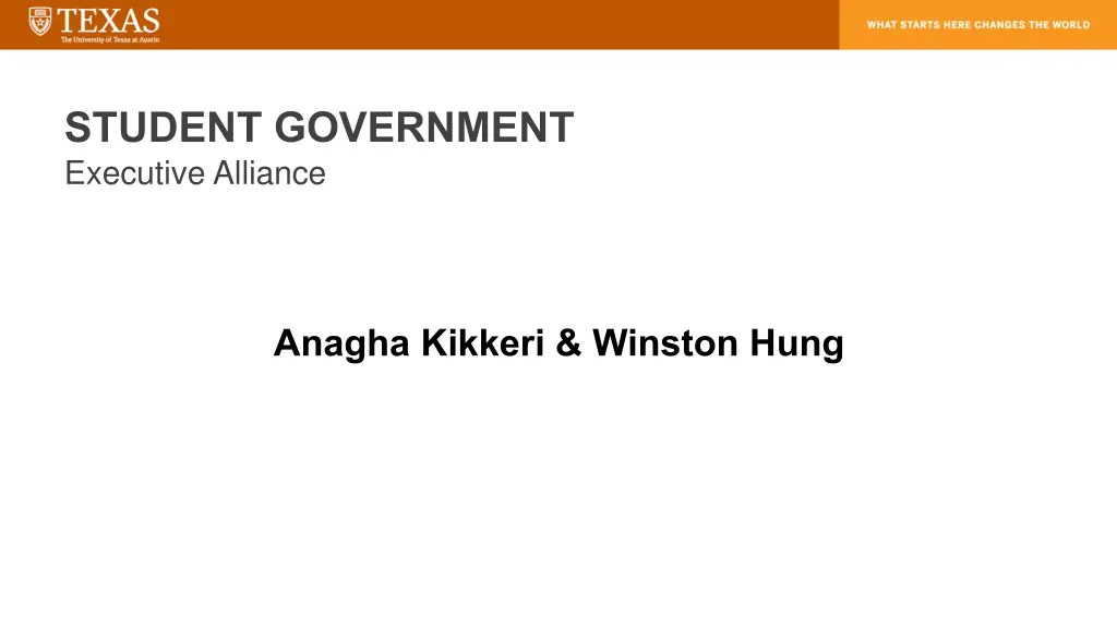 student government executive alliance executive