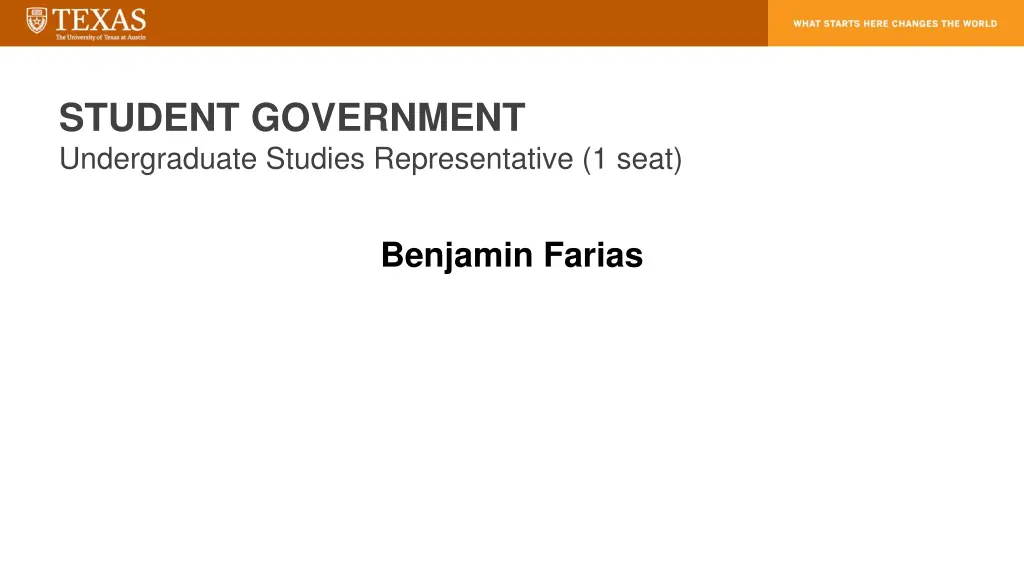 student government undergraduate studies