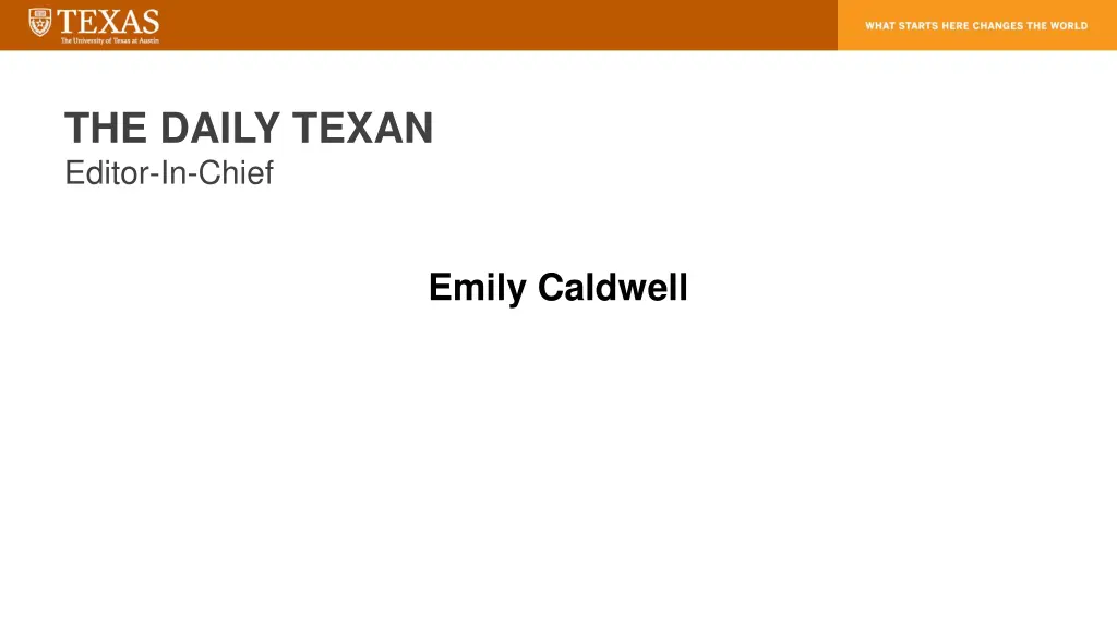 the daily texan editor in chief