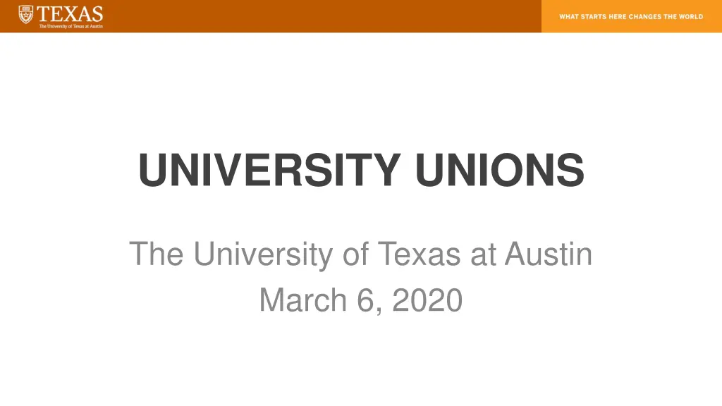 university unions