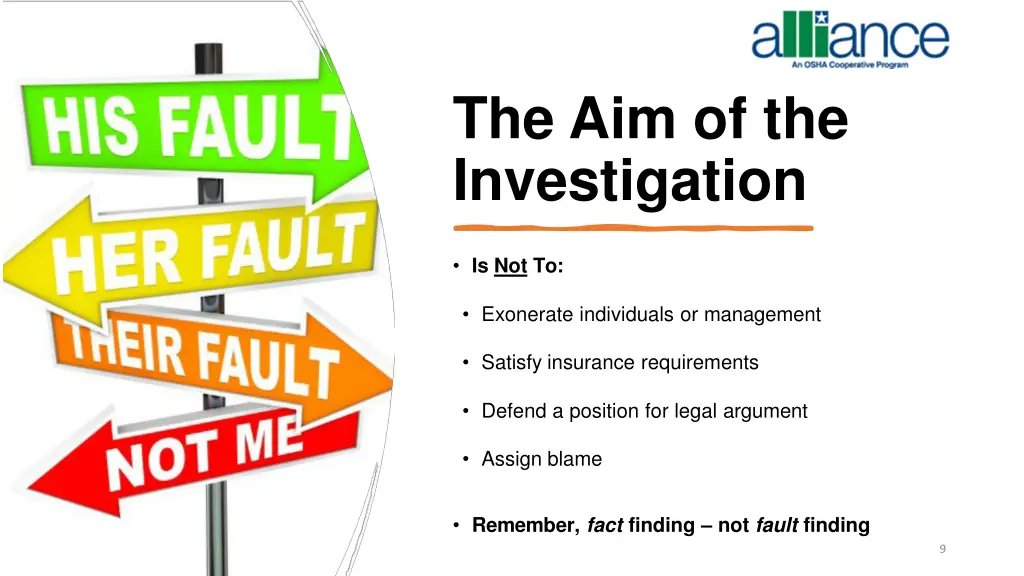 the aim of the investigation