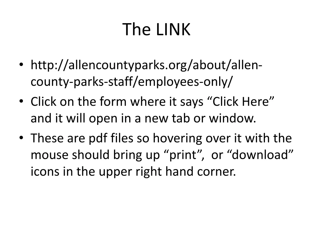 the link