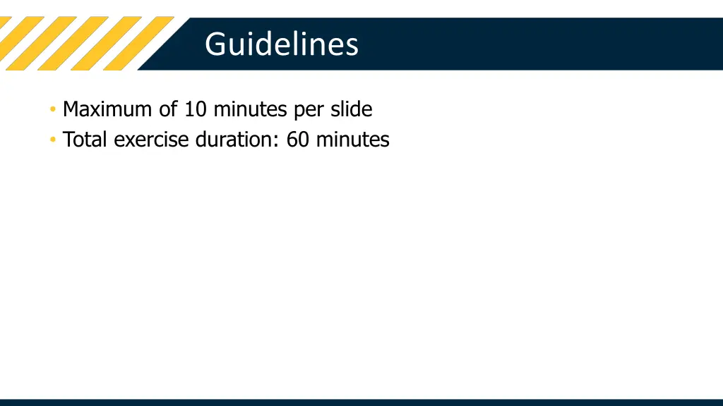 guidelines