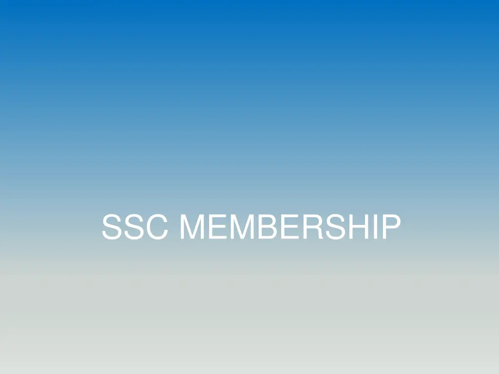 ssc membership
