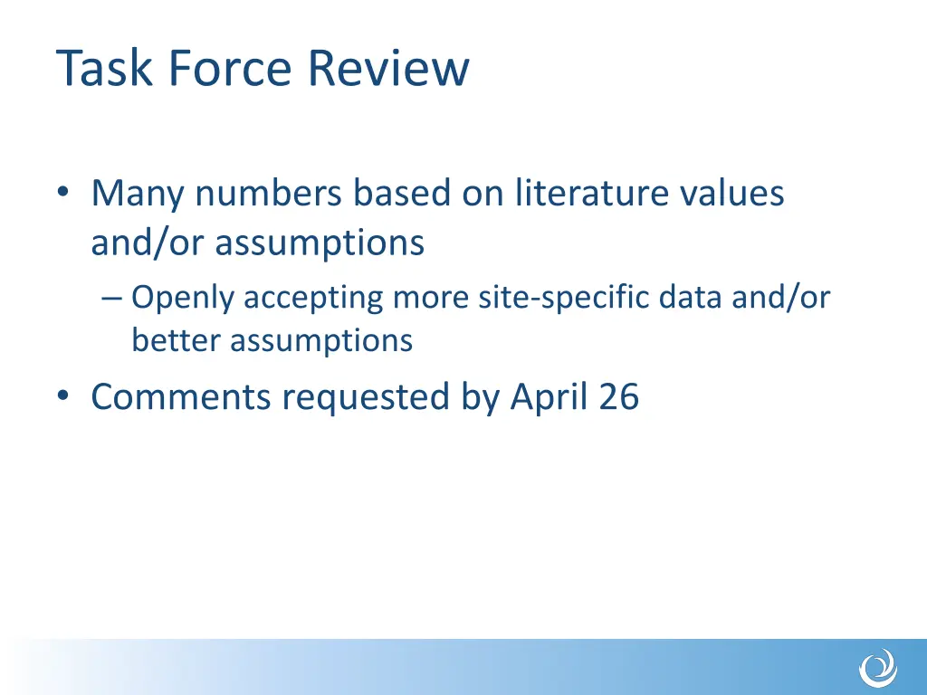 task force review