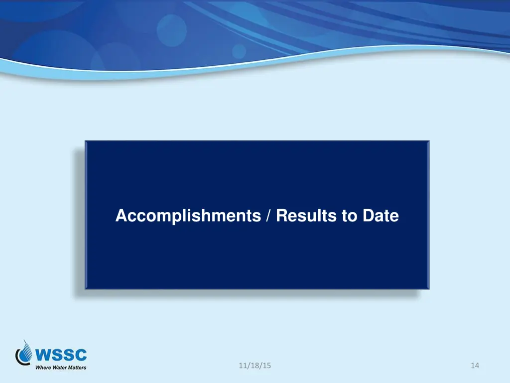 accomplishments results to date