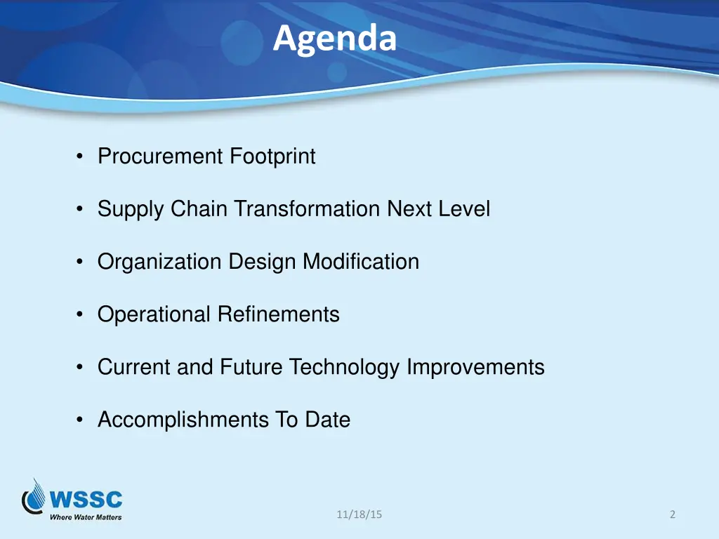 agenda