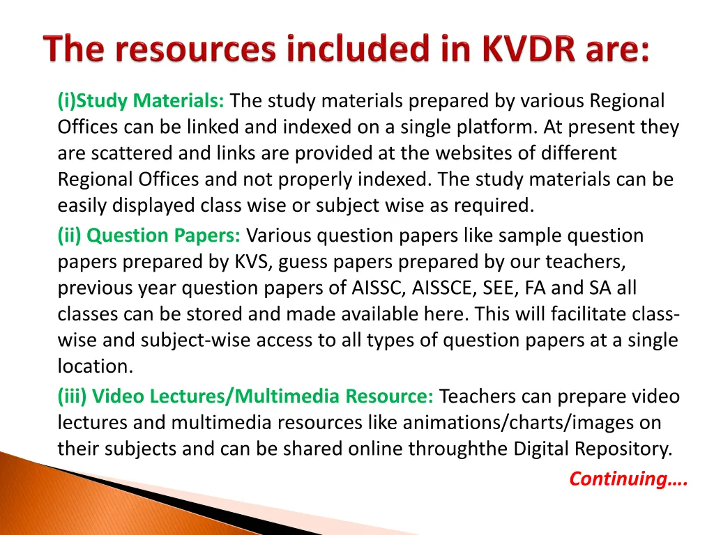 i study materials the study materials prepared