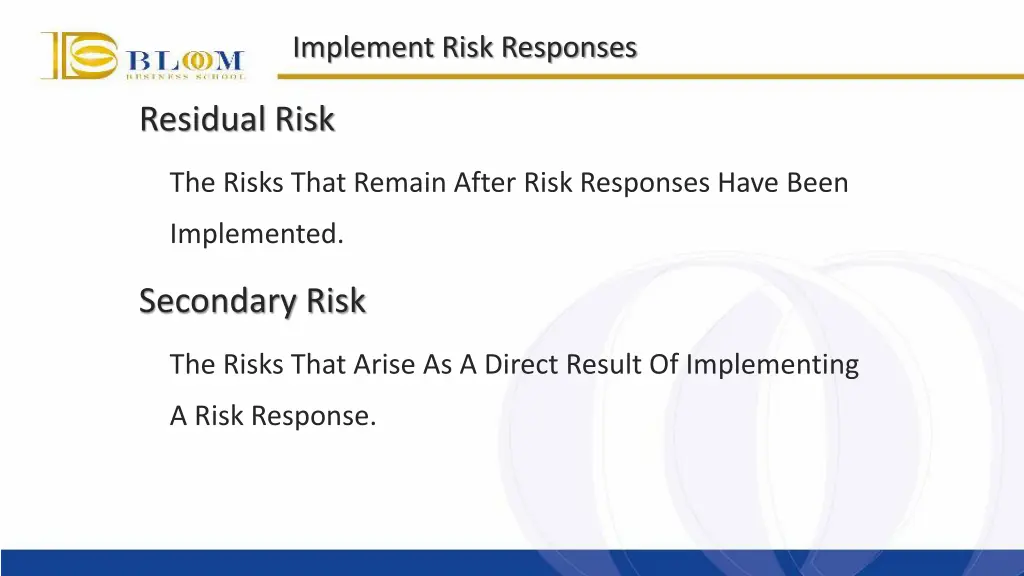 implement risk responses 1
