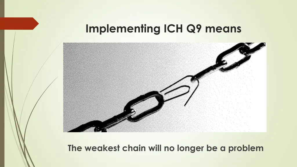 implementing ich q9 means
