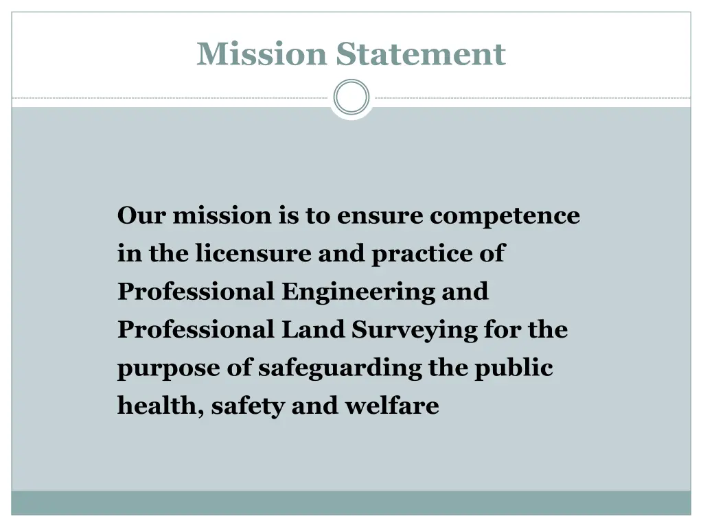 mission statement