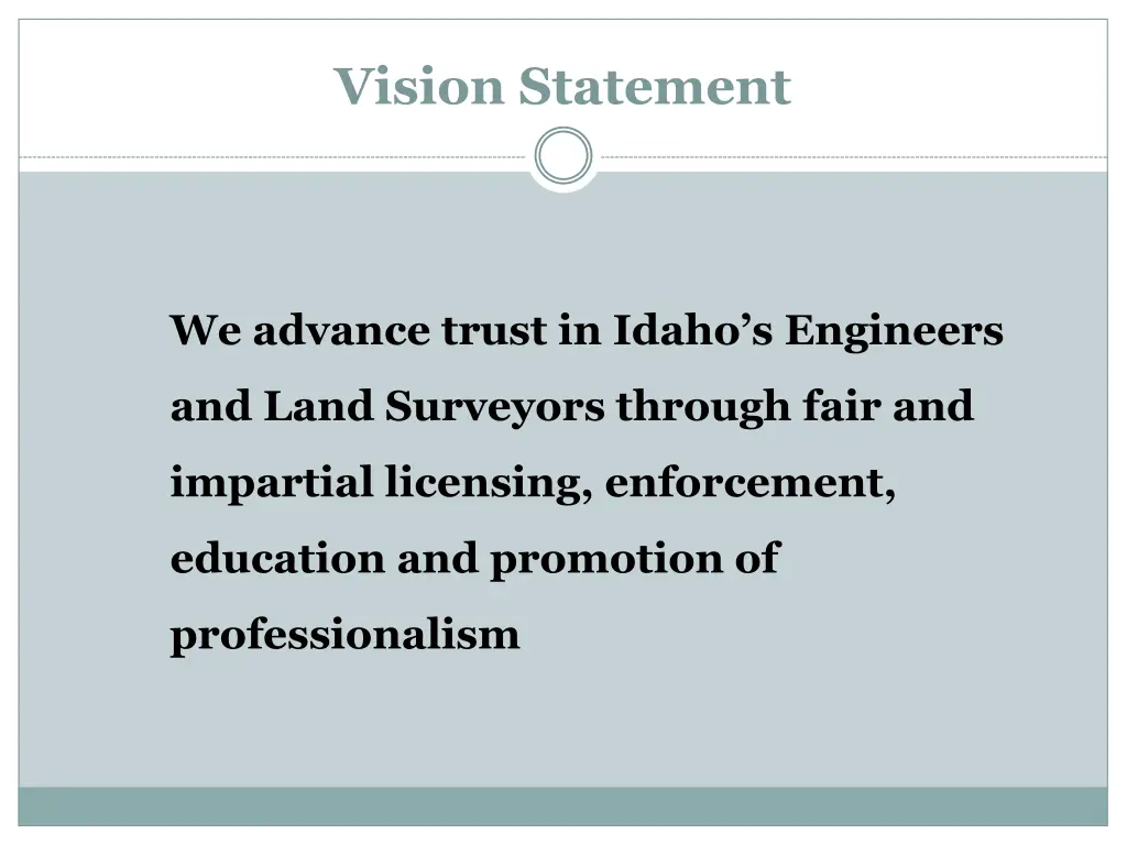 vision statement