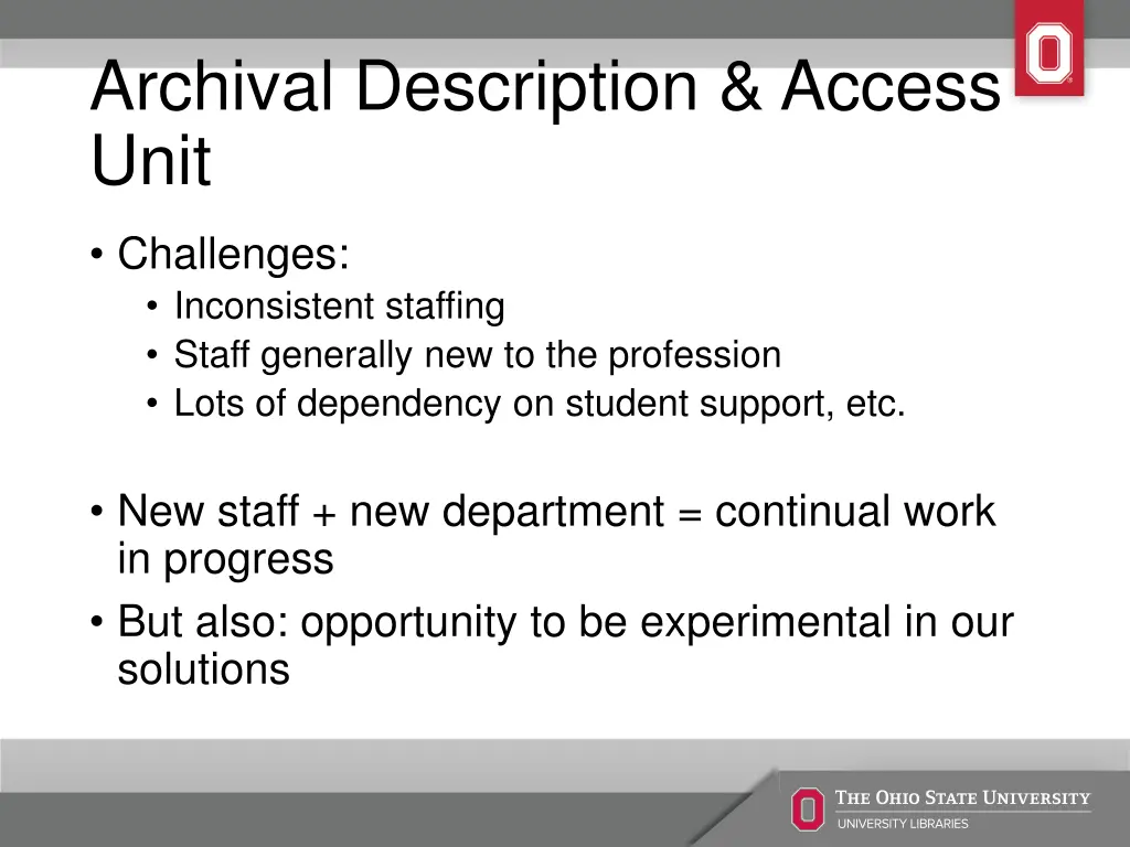 archival description access unit