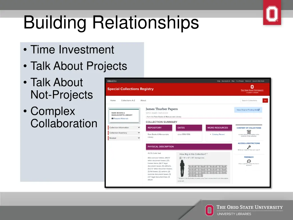 building relationships