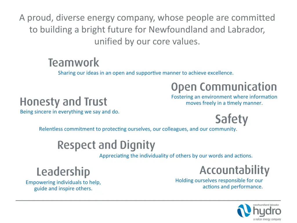 a proud diverse energy company whose people