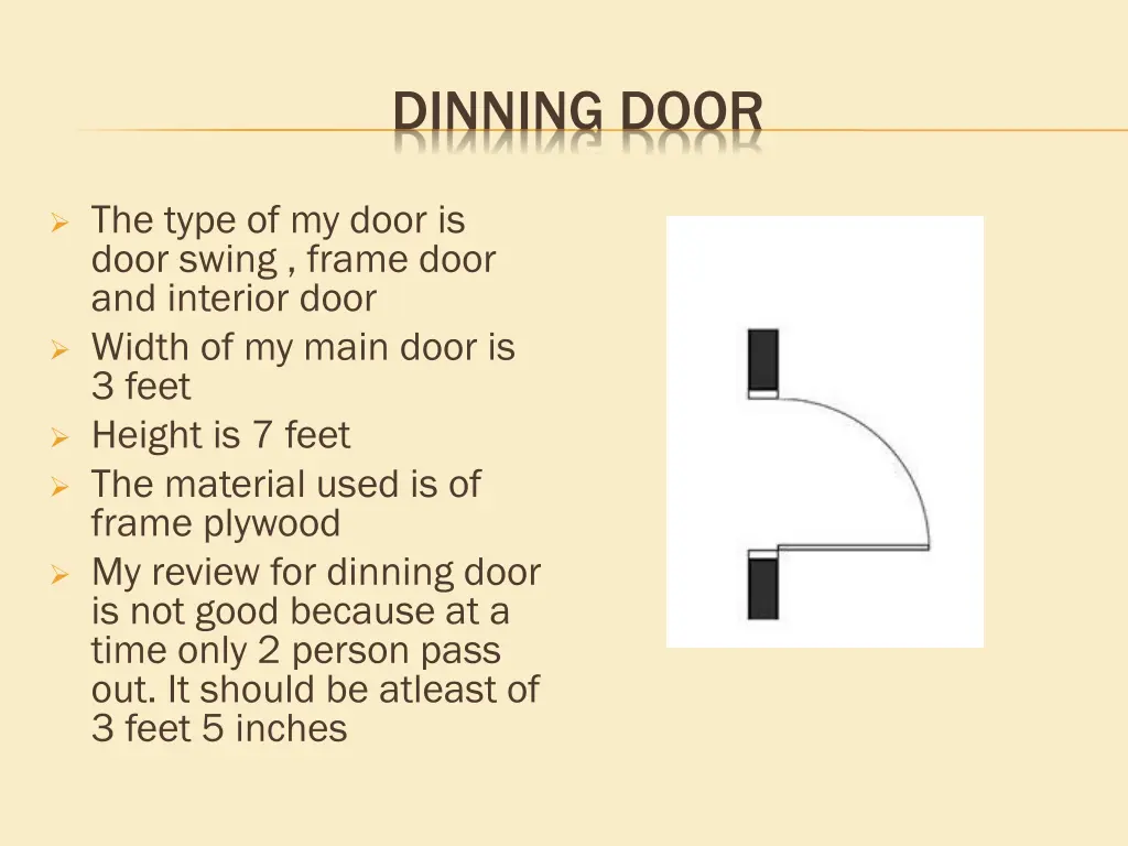 dinning door