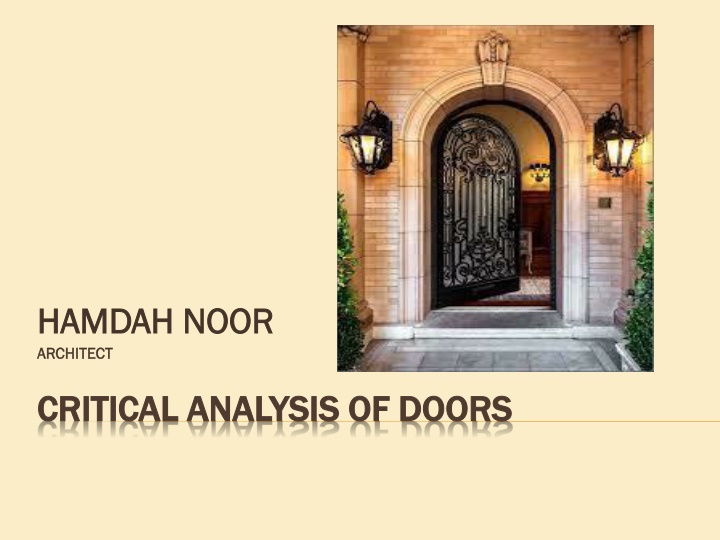 hamdah noor hamdah noor architect architect
