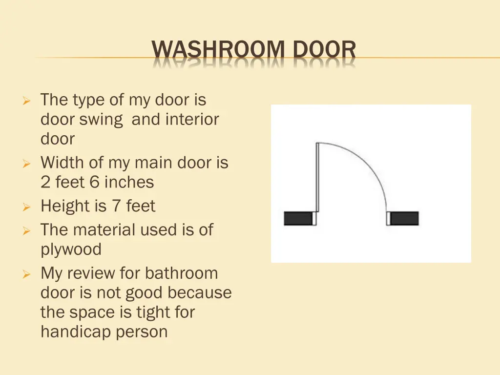 washroom door