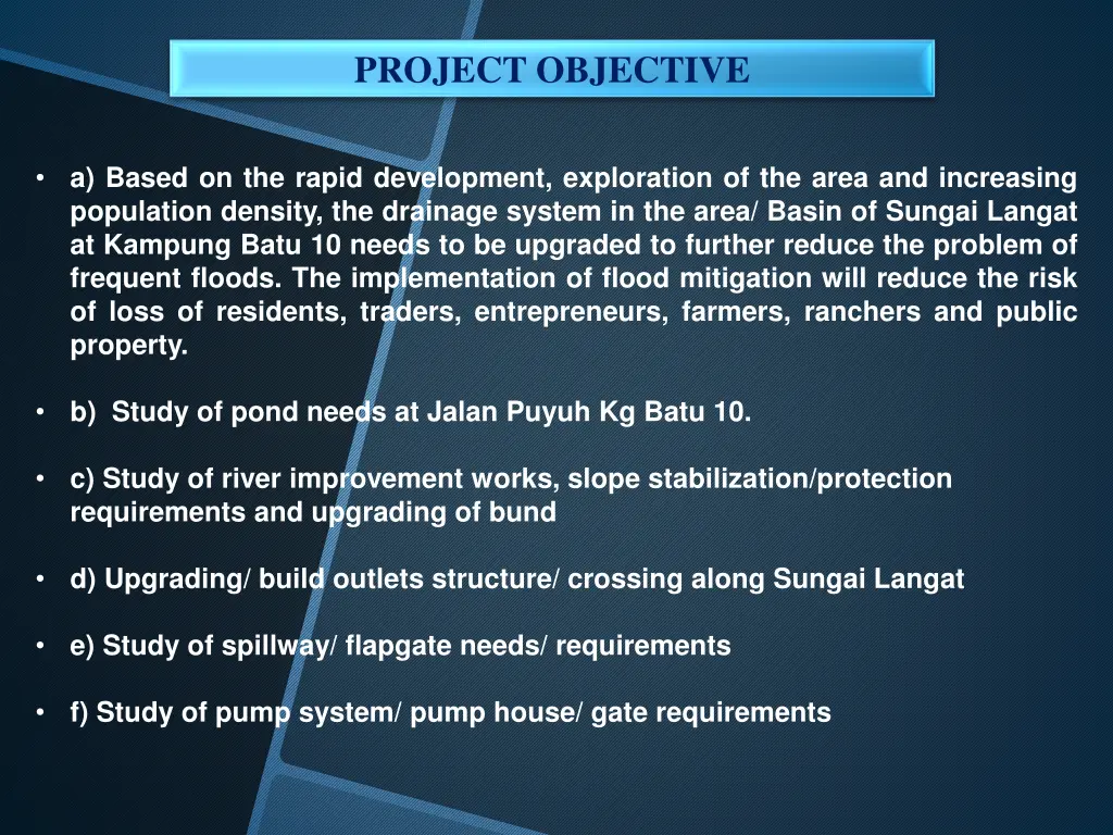 project objective