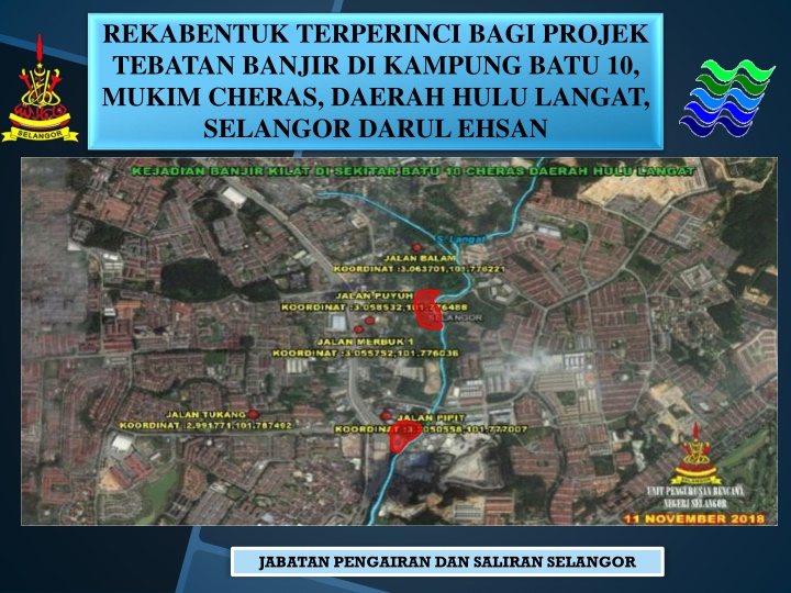 rekabentuk terperinci bagi projek tebatan banjir