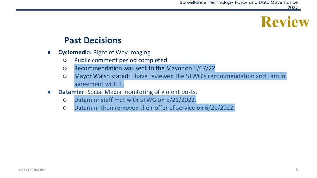 surveillance technology policy and data governance 4