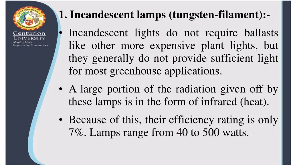 1 incandescent lamps tungsten filament