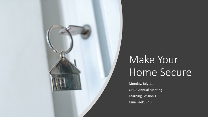 make your home secure