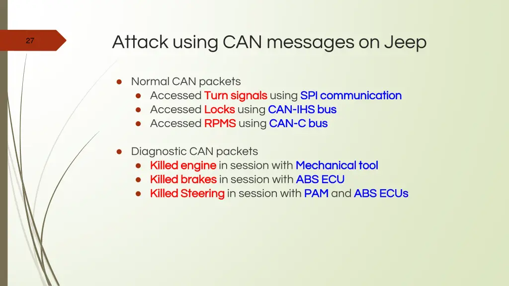 attack using can messages on jeep