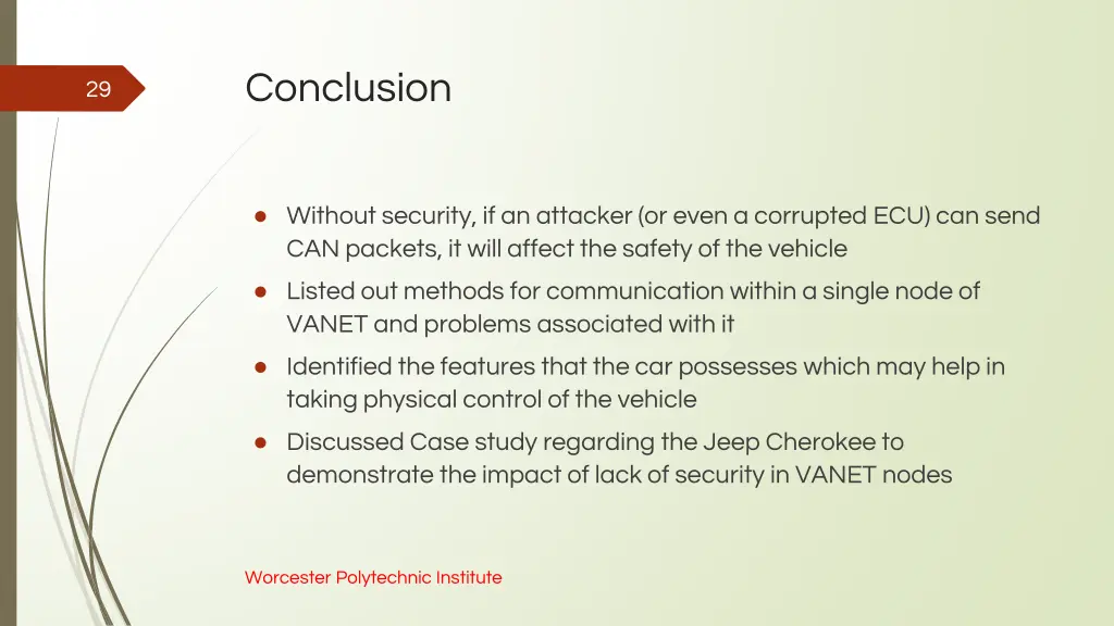 conclusion