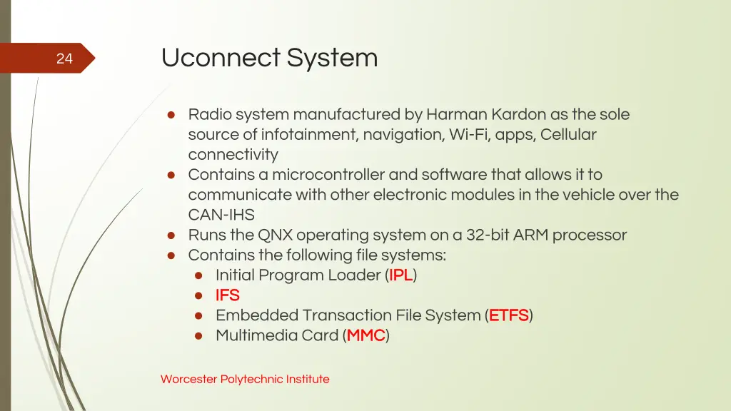 uconnect system