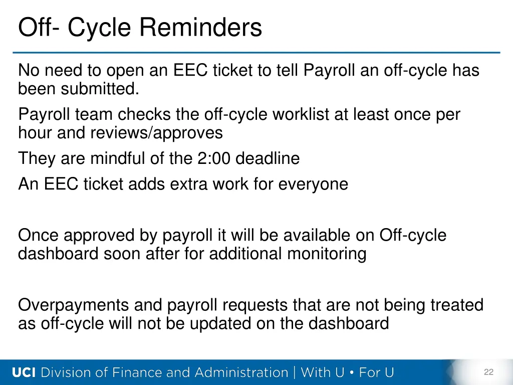 off cycle reminders 1