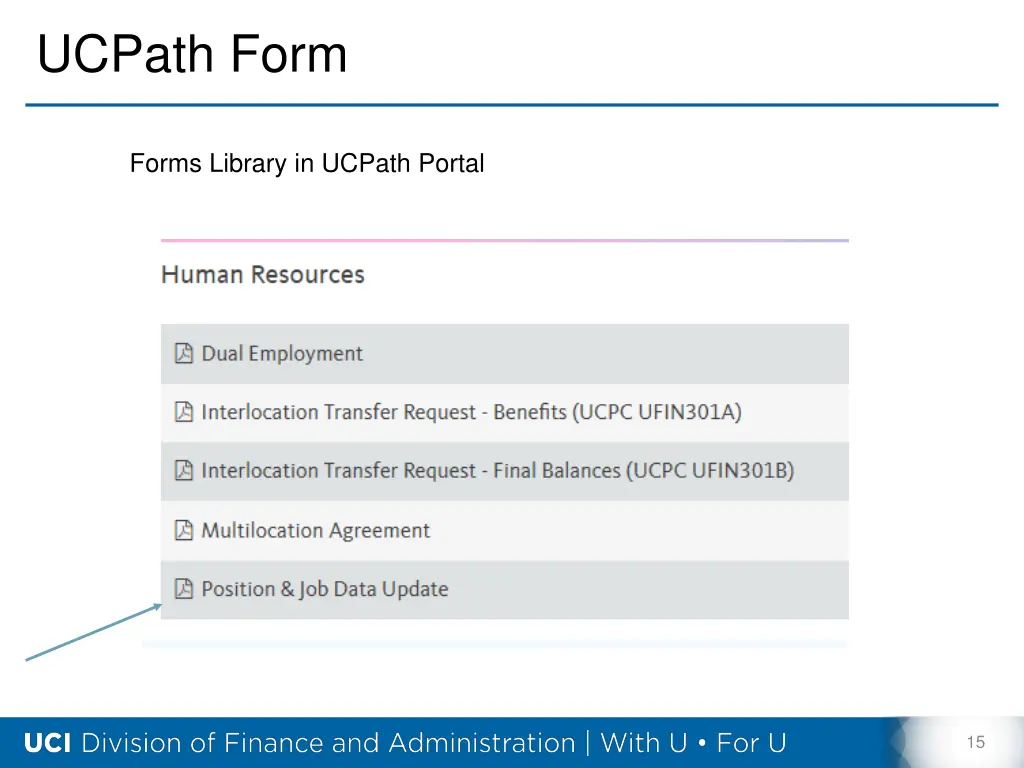 ucpath form