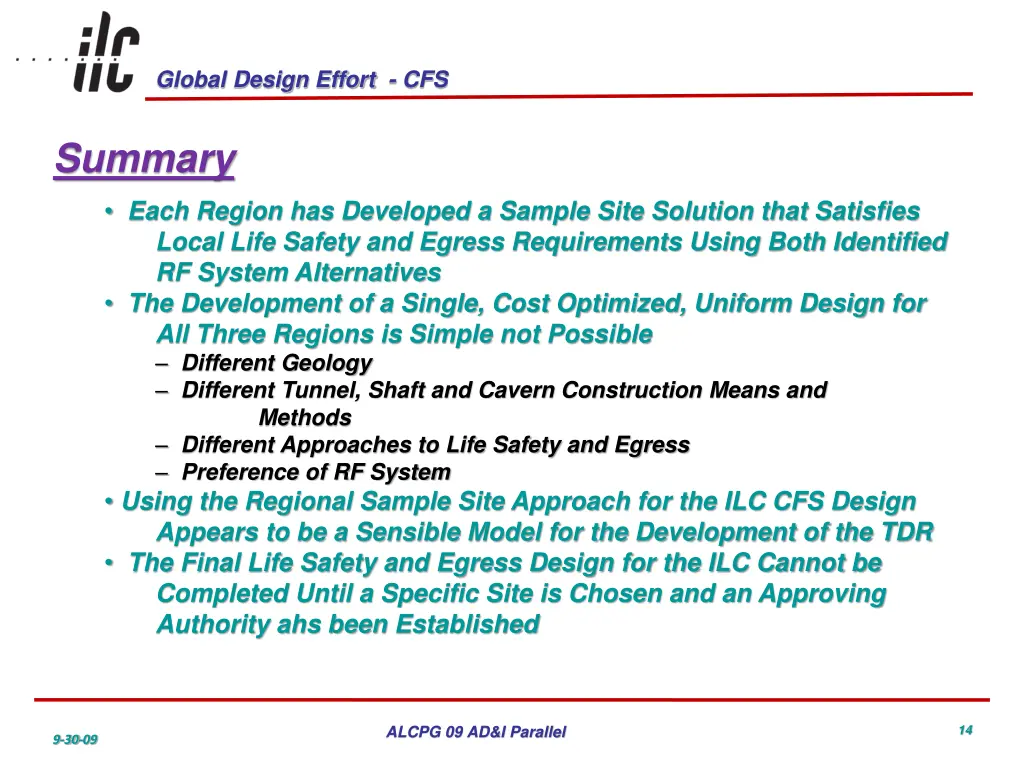 global design effort cfs 13