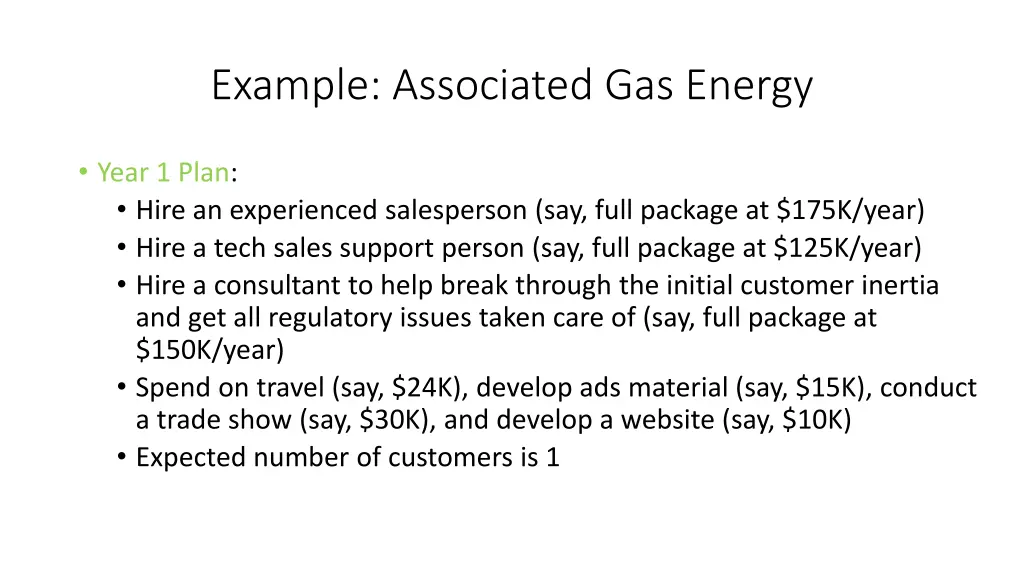 example associated gas energy 1