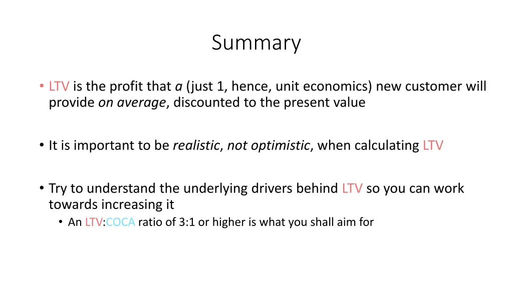 summary