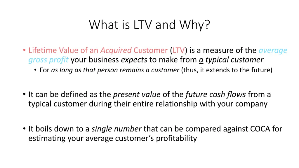 what is ltv and why